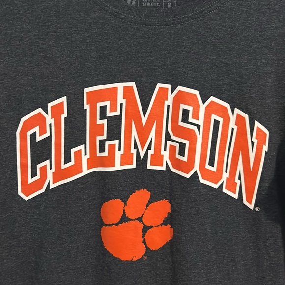 Clemson Russell Athletic Dark Gray T-shirt size M. Unisex - Picture 2 of 5